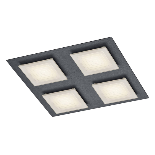 BANKAMP Ino LED-taklampa 4 lampor antracit