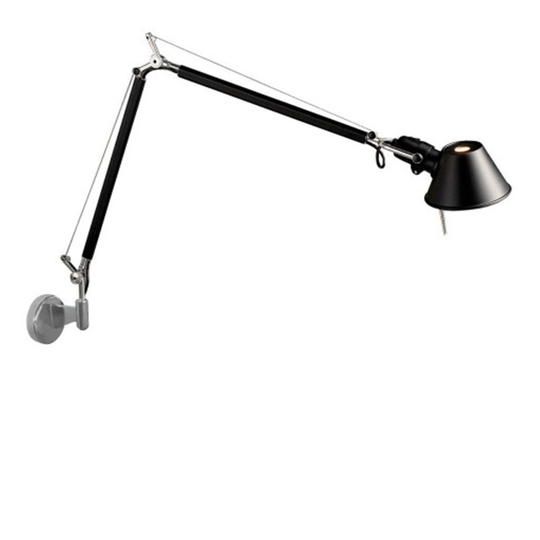 Tolomeo Mini Vägglampa, Svart Sockel E27