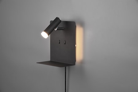 Element LED Vägglampa Svart