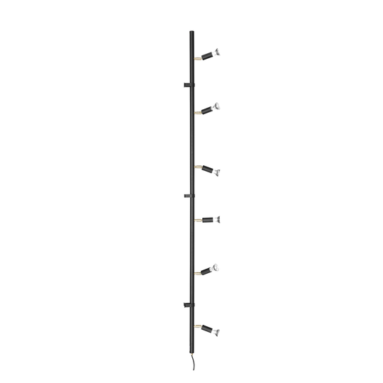 Tak/vägglampa STAR 6 Svart, Örsjö belysning