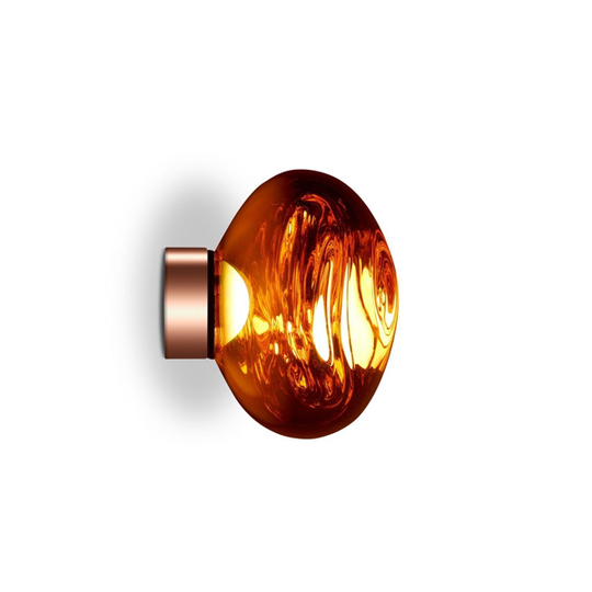 Tom Dixon Melt Surface Vägg/Taklampa LED Koppar Liten