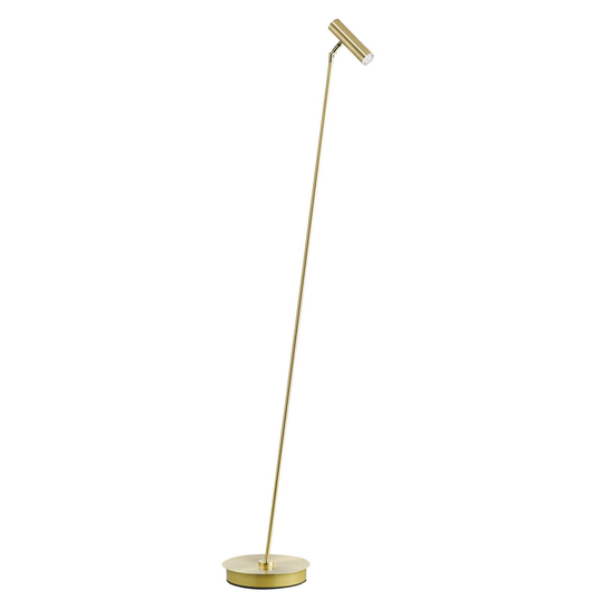 B-Leuchten Tom LED-golvlampa, dimbar, mässing