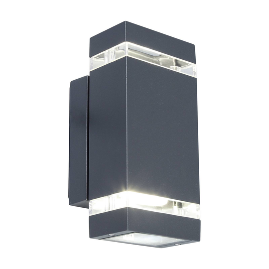 Utomhusvägglampa Focus, antracit