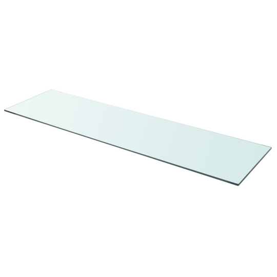 vidaXL Hyllplan glas genomskinlig 110x30 cm