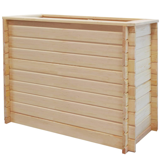 vidaXL Odlingslåda upphöjd 100x50x80 cm furu 19 mm