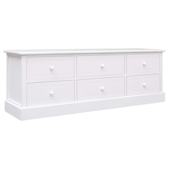 Hallbänk vit 115x30x40 cm trä
