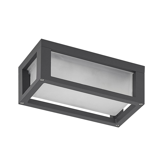 ELC utomhusvägglampa Soleila, 12,5 cm x 25 cm