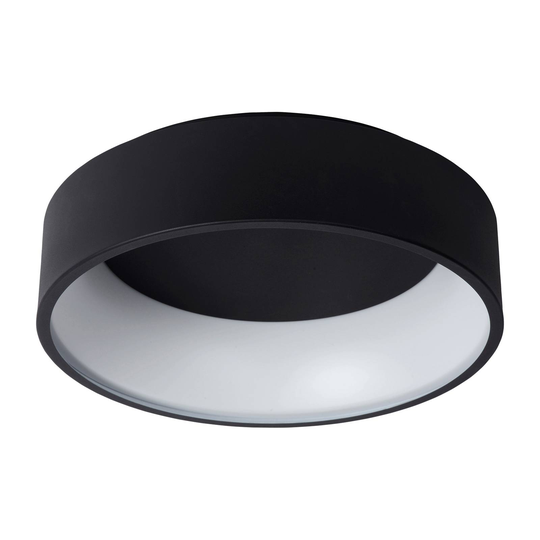 LED-taklampa Talowe, svart Ø 45 cm