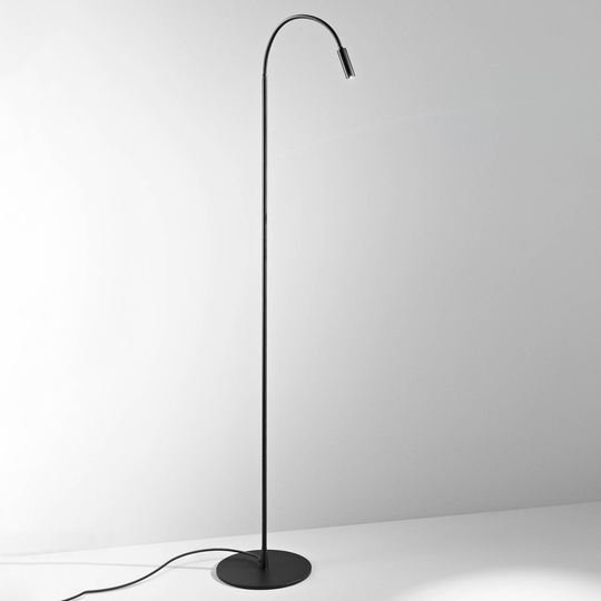 Egger Zooom LED-golvlampa med flexarm, svart
