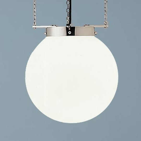 Hänglampa i Bauhaus-stil, förnicklad 35 cm
