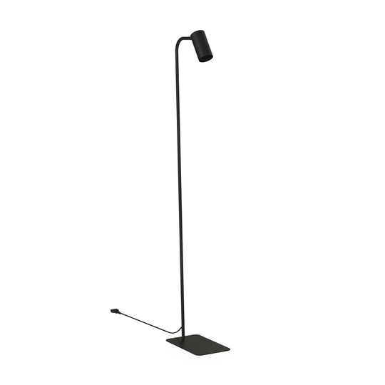 Golvlampa Mono, huvud vridbar, svart