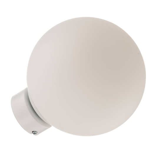 Vägglampa Ball, väggfäste vit