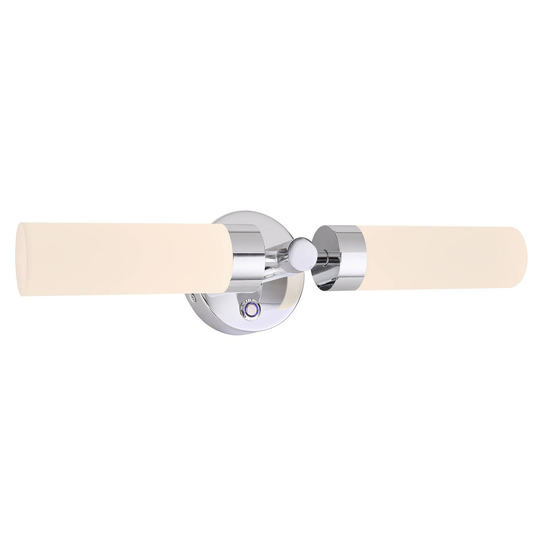 LED-vägglampa Tassa, 2 lampor, universalvit