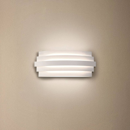 LED-vägglampa Luxur, vit