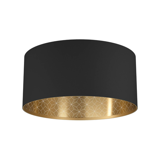 Taklampa Zaragoza, svart-guld, Ø 47,5 cm
