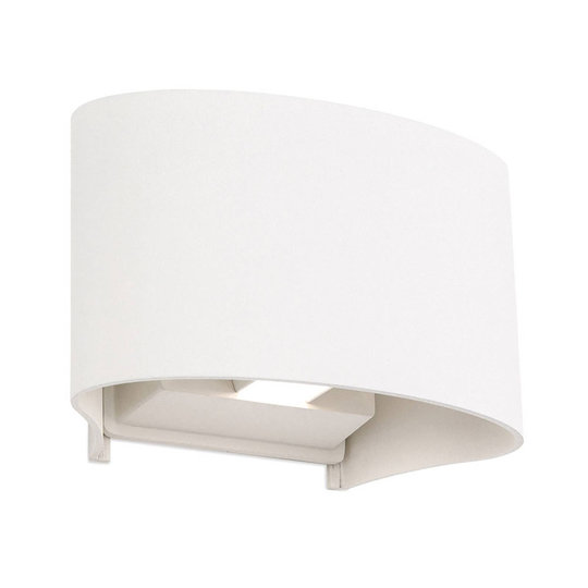 LED-utomhusvägglampa Greta, up/down, vit