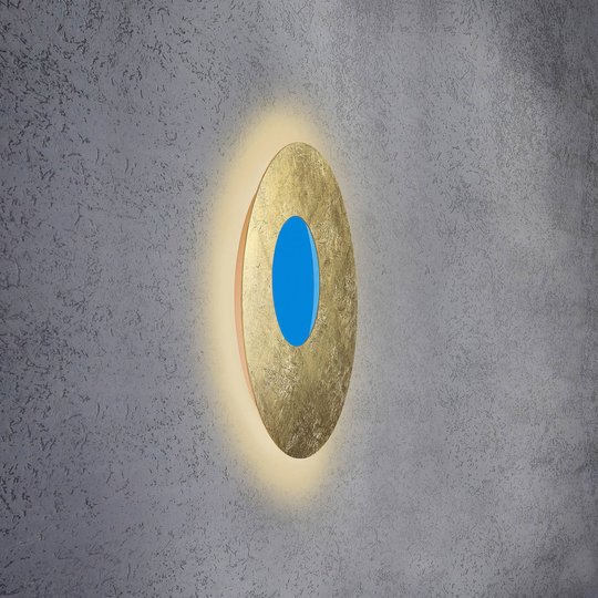 Escale Blade Open LED-vägglampa RGBW guld Ø59 cm