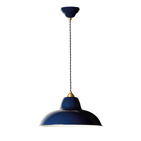 Anglepoise Original 1227 Mässing Midi Wide Taklampa Bläckblå