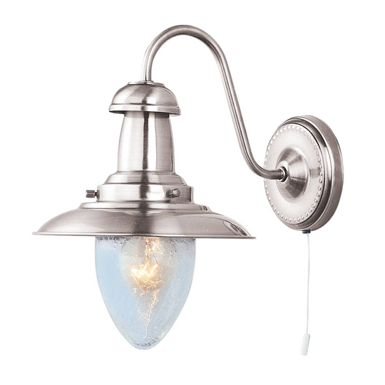 Vägglampa Fisherman silver