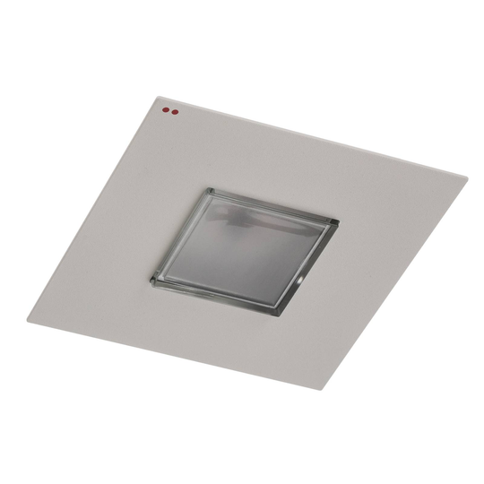 Fabbian Quarter - kvadratisk LED-taklampa
