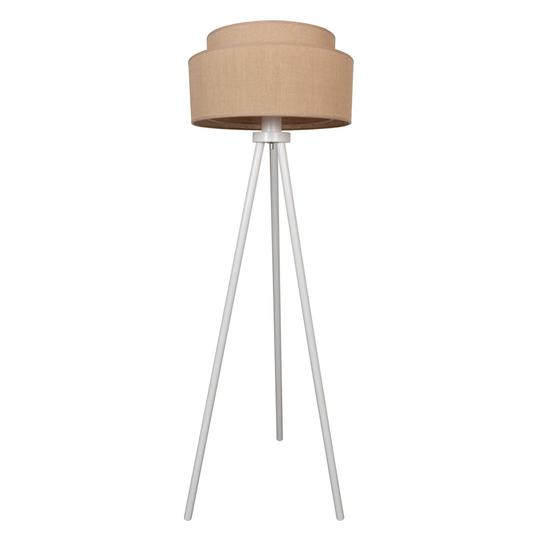 Golvlampa Boho jute, naturbrun, höjd 145 cm
