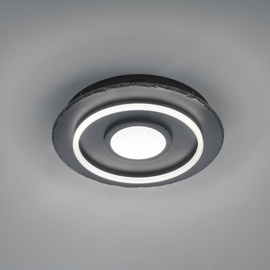 LED-taklampa Corbie, rund, switchdim
