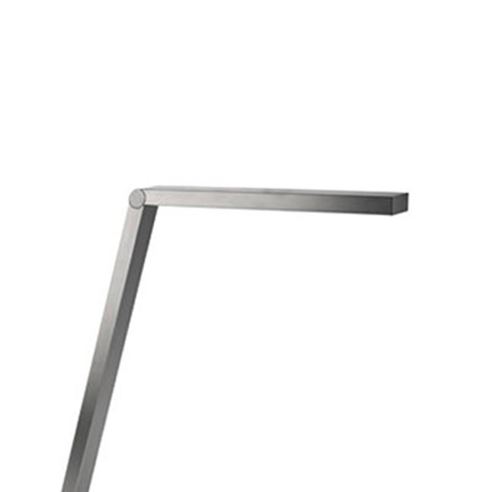 LED-golvlampa Clau, matt nickel