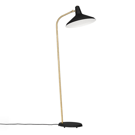 GUBI G-10 golvlampa svart/mässing