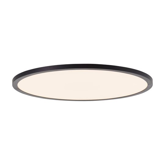 LED-taklampa Tuco CCT, dimbar, svart Ø 50 cm