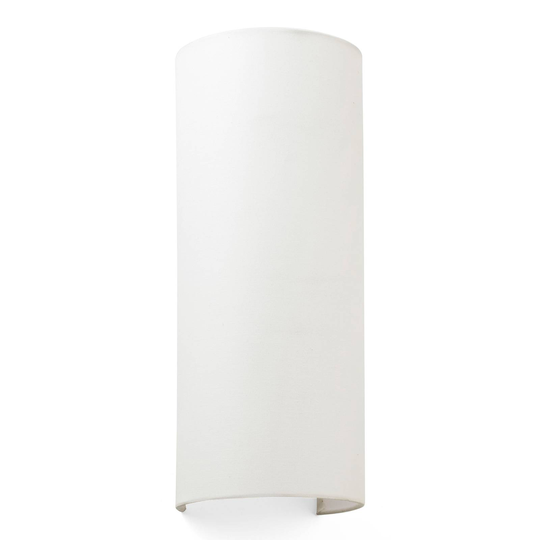 Vägglampa Cotton, kupad, 37 x 15 cm, beige