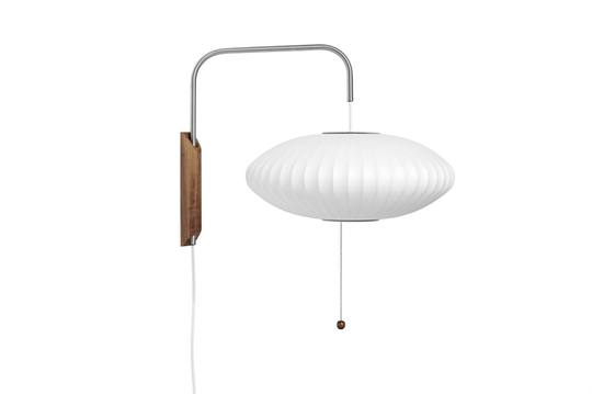 HAY Nelson Saucer Vägglampa Liten Vit med Sladd