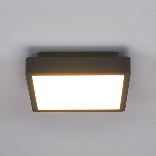 Kantig LED-utomhusvägglampa Talea