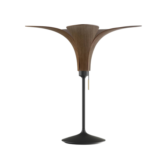 UMAGE Jazz bordslampa ek mörk, fot svart