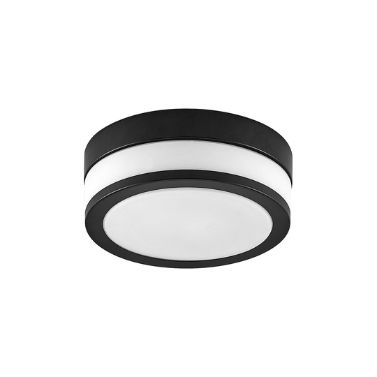 Lindby Flavi badtaklampa, Ø 23 cm, svart