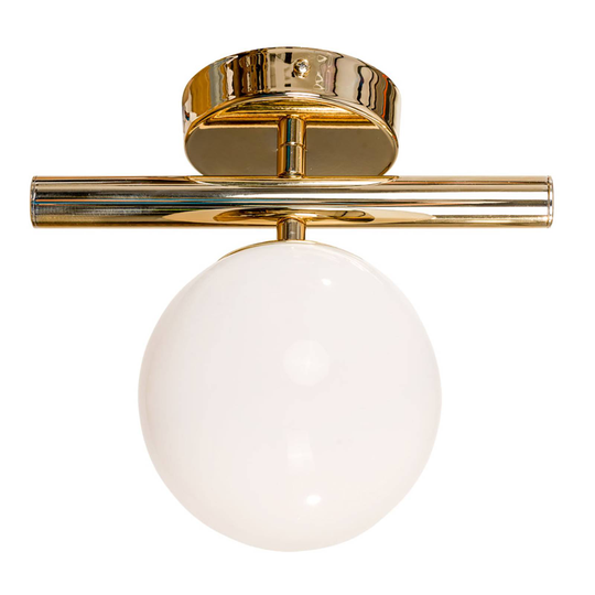 Taklampa Linea, guld, 1 lampa