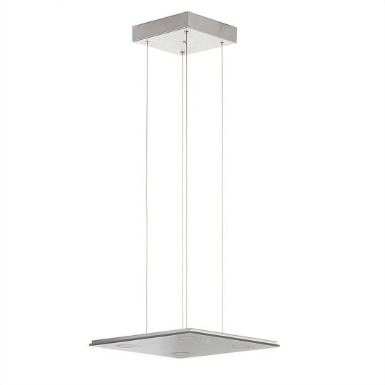 Kvadratisk LED-taklampa Pano, metallic