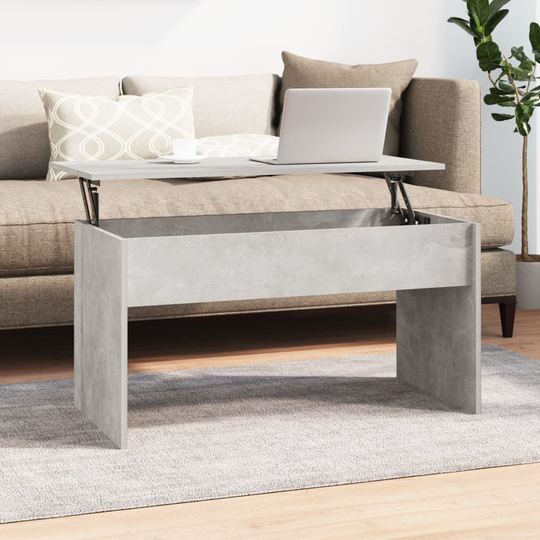 vidaXL Soffbord betonggrå 102x50,5x52,5 cm konstruerat trä
