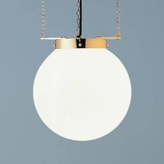 Hänglampa i Bauhaus-stil, mässing 25 cm