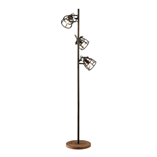 Lindby Rutger golvlampa, 3 lampor