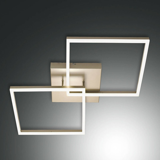 Gyllene LED-taklampa Bard