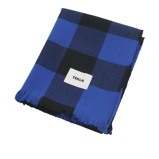 Merino Wool Blue Gingham