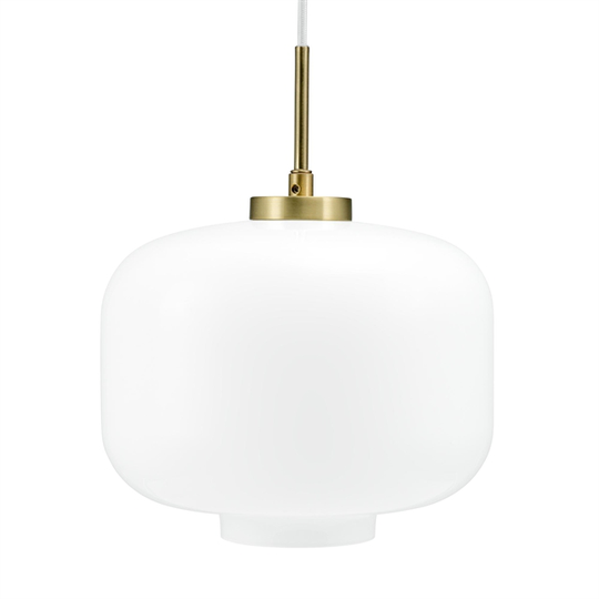 Dyberg Larsen ARP Taklampa Opal/Matt Mässing Ø25cm