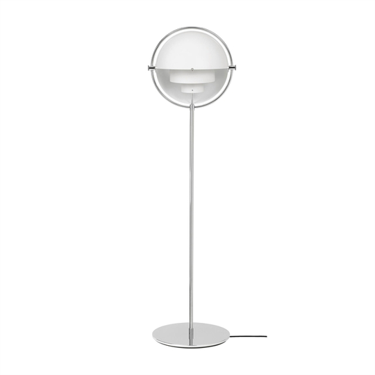 GUBI Multi-Lite Golvlampa Krom & Vit