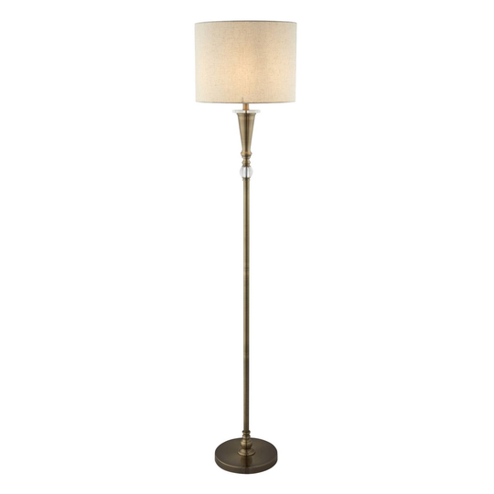 Golvlampa Oscar med skärm i linoptik