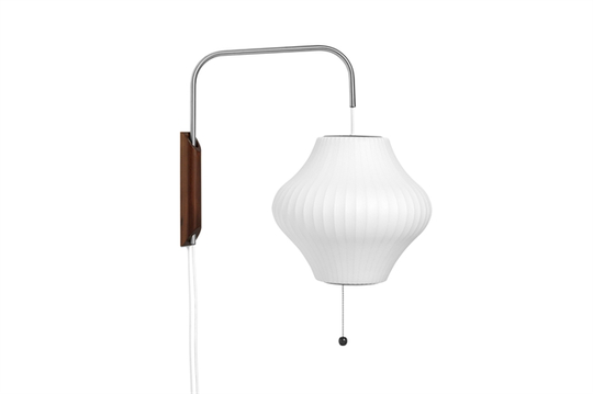 HAY Nelson Pear Vägglampa Liten Vit med Sladd