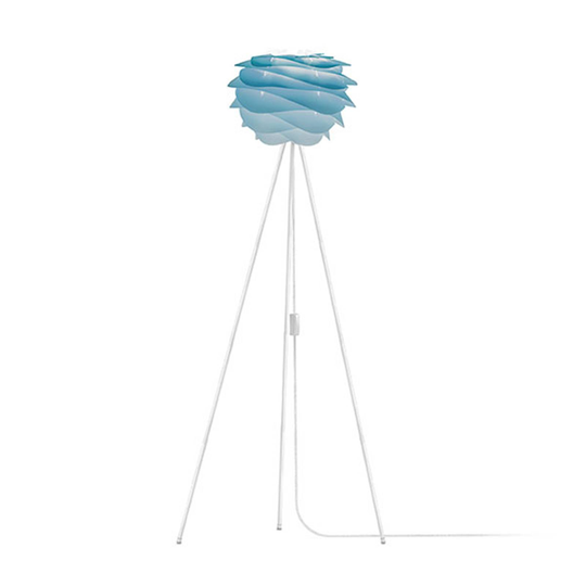 UMAGE Carmina Mini golvlampa blå/tripod vit