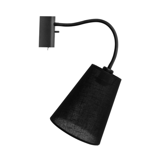 Vägglampa Flex Shade, rörlig, svart