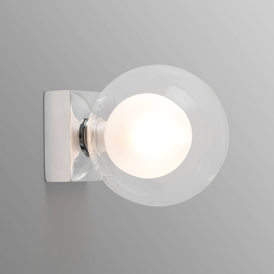 Vägglampa Perla, krom