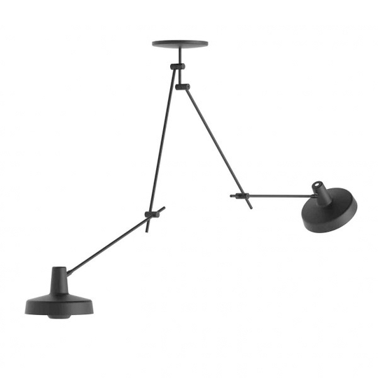 Grupa Products Arigato Taklampa Dubbelt Lång Svart