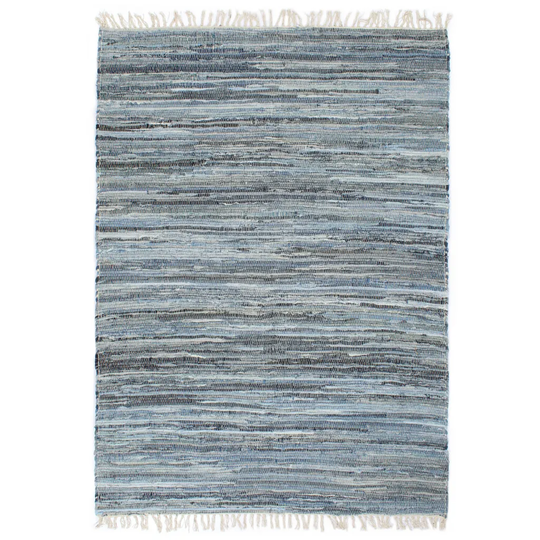 Handvävd matta Chindi denim 160x230 cm blå